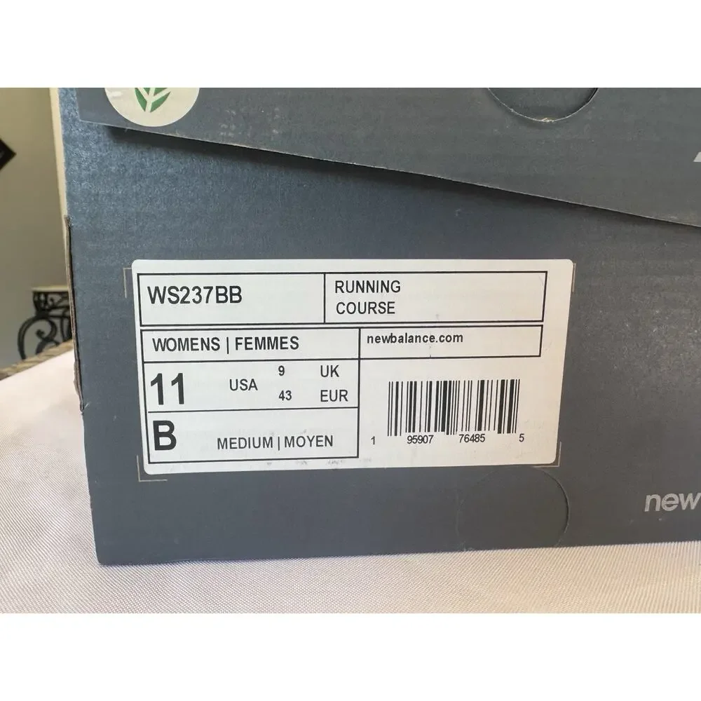 New Balance 237 Women's Size 11 Running Shoes Black White Blue Retro Style Sneak